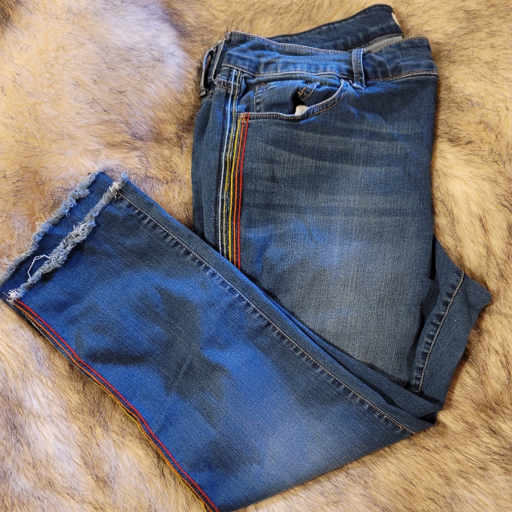 Jessica Simpson Jeans with Rainbow Stripe